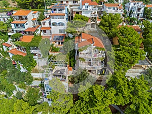 Marusici on the Makarska Riviera from above