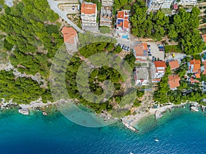 Marusici on the Makarska Riviera from above