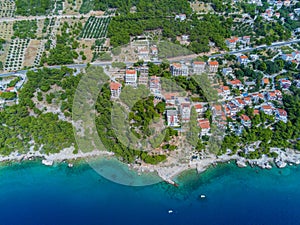 Marusici on the Makarska Riviera from above