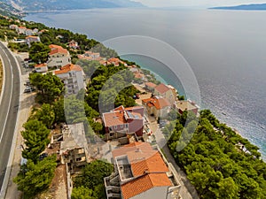Marusici on the Makarska Riviera from above
