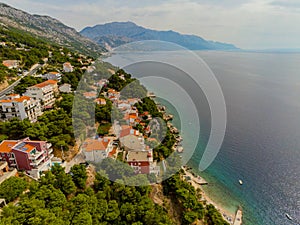 Marusici on the Makarska Riviera from above