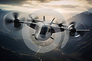 Marvel at the agility of a tiltrotor aircraft