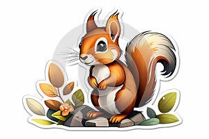 Sprightly Squirrel in Nature photo