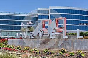 Marvell logo and sign near Silicon Valley headquarters of semiconductor manufacturing company