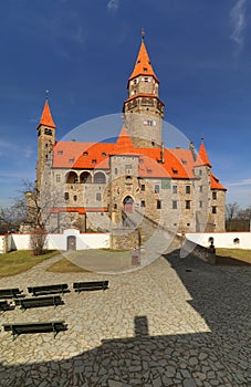 Fabulous Bouzov castle in Czech republic