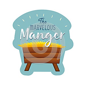 The Marvelous manger banner design photo