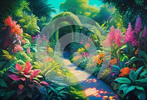 A marvelously intricate digital garden