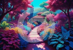 A marvelously intricate digital garden