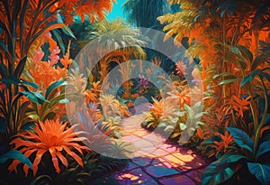 A marvelously intricate digital garden