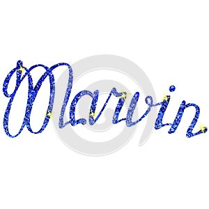 Marvin name lettering tinsels photo
