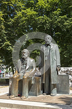 The Marx-Engels-Forum in the center of Berlin