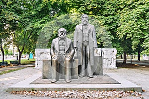 Marx and Engels statues photo