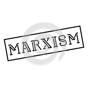 MARXISM stamp on white background photo