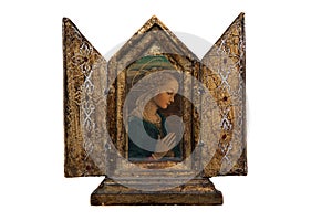 Mary in a beautiful gold frame