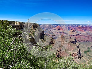 Mary Colter's Lookout Studio Overlooking Grand Canyon