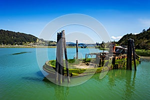 Mary D. Hume steamer sink ship Port of Gold Beach photo