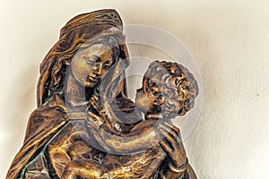 Mary holding Holy Child Jesus