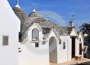 Mary image in trullo in Alberobello, Italy