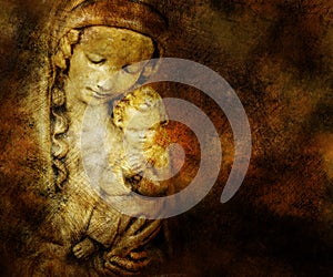 Mary and Jesus photo