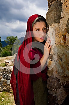 Mary Magdalene at Jesus` grave