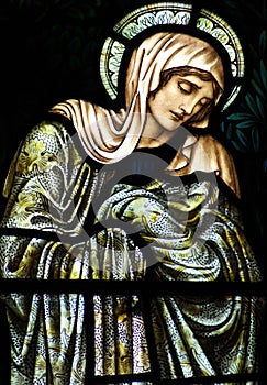 Mary, mother of Jesus, grieving
