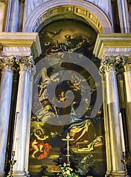 Mary Painting Church of San Roch San Rocco Venice Italy photo