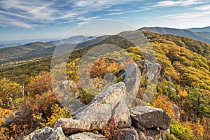 Mary's rock, shenandoah, in Autumn