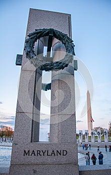 Maryland Pillar at the World War II Memorial