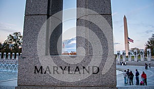 Maryland Pillar at the World War II Memorial