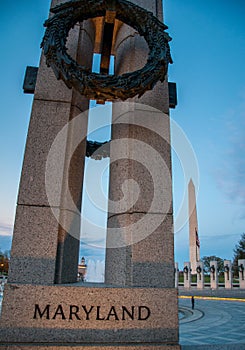 Maryland Pillar at the World War II Memorial