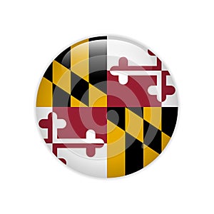 Maryland State Flag Vector Illustration