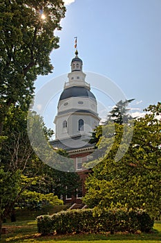 Maryland State House Dome in Annapolis, Maryland