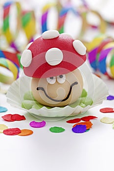 Marzipan mushroom photo