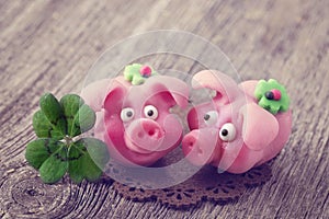 Marzipan pigs photo