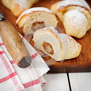 Marzipan Yeast Rolls
