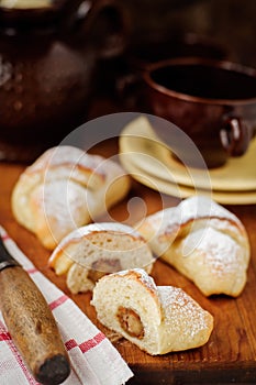 Marzipan Yeast Rolls