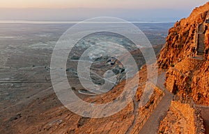 Masada. The ancient fortification in the Southern District of Israel. Masada National Park in the Dead Sea region of Israel. The