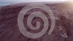 Masada. The ancient fortification in the Southern District of Israel. Masada National Park in the Dead Sea region of Israel. The