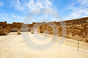 Masada fortress, ancient fortification in Israel situated on top of an isolated rock plateau