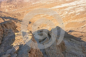 Masada National Park in the Dead Sea region of Israel