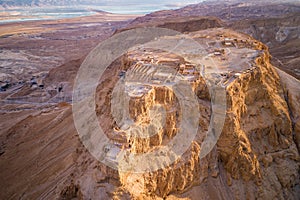 Masada National Park in the Dead Sea region of Israel photo