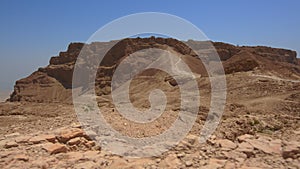 Masada stronghold in the Judaean Desert, Israel