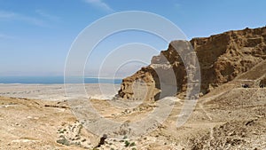 Masada stronghold mountain.