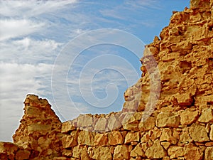 Masada Wall, tragic fortress in the sky Israel