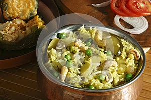 Masala bhaat is a rice based dish from India