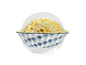 Masala Maggi Instant Noodles on White Background