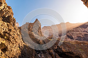 Masca canyon in Tenerife, Spain