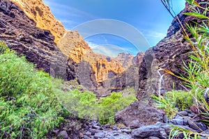 Masca canyon in Tenerife, Spain