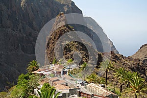 Masca mountain village and gorge on Tenerife island, Canary islands, Spain