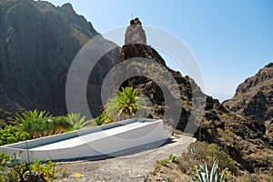 Masca mountain village and gorge on Tenerife island, Canary islands, Spain